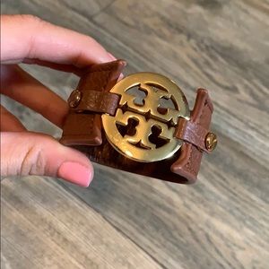 Tory Burch leather cuff bracelet